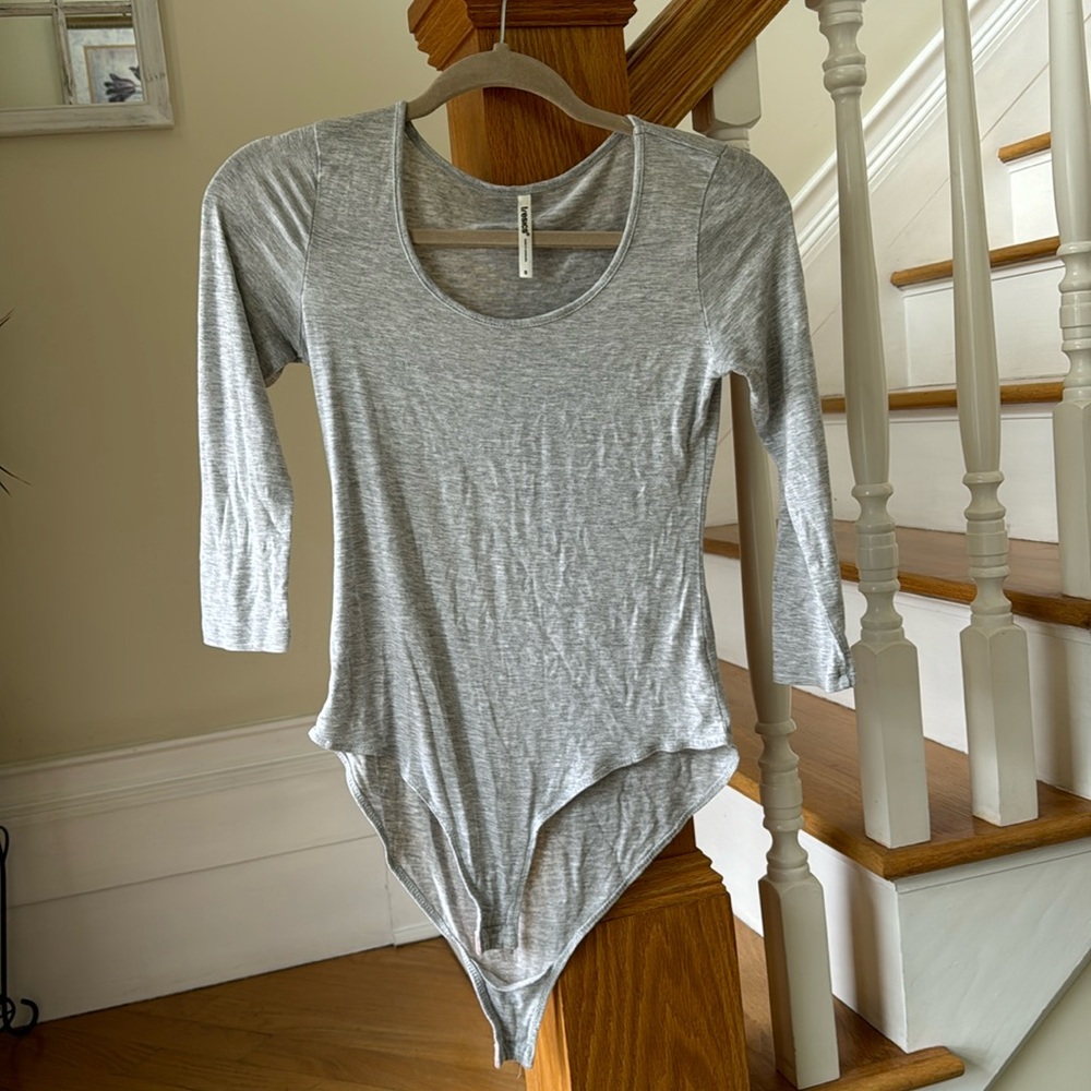 Gray bodysuit